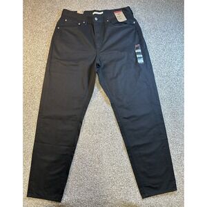 NWT LEVI'S Black Womens High Waisted Mom Jeans Size 33 X 30